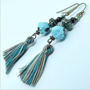 Tassel Long Dangle Boho Earrings